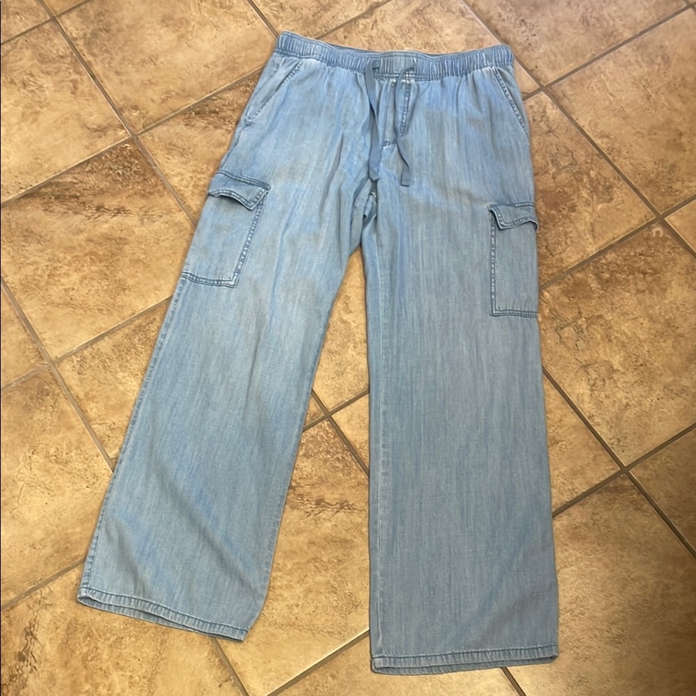 Light Blue Cargo Pants